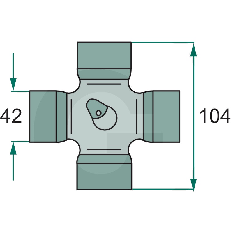 Weasler Zestaw krzyżaków 42x104 F26, AW26 Numer katalogowy części 3972017004