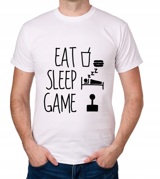 

koszulka Eat Sleep Game prezent