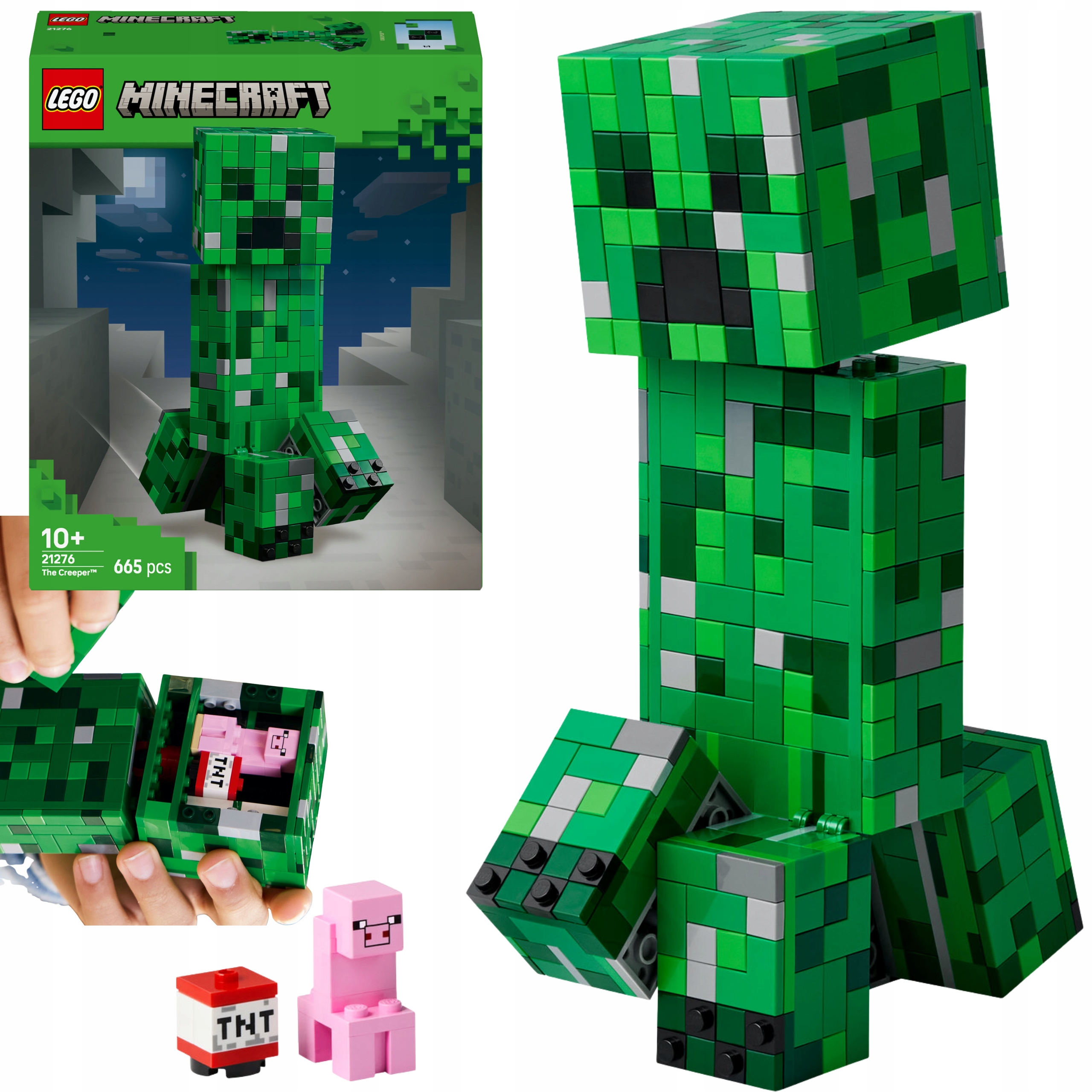 Lego Minecraft Creeper Zestaw Klocków Klocki Konstrukcyjne Duze XXL