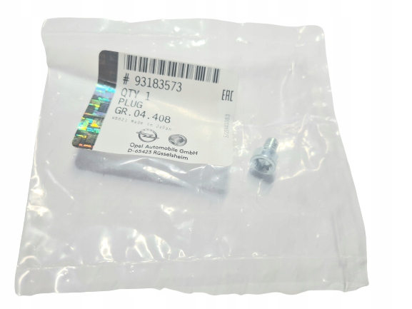 KOREK SPUSTU OLEJU SKRZYNIA AUTOMATYCZNA OPEL AF40 Producent Opel OE