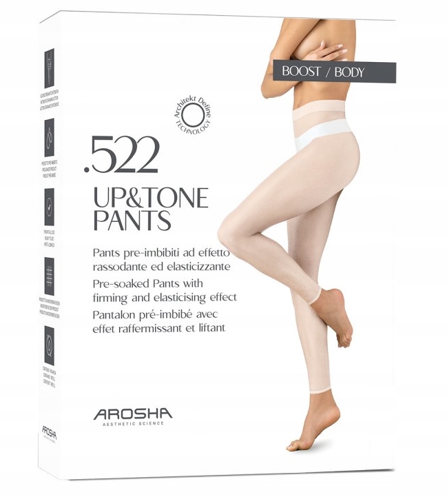 Arosha .522 Up&Tone Pants Spodnie Ujędrniająco-Uelastyczniające Ciało S/m
