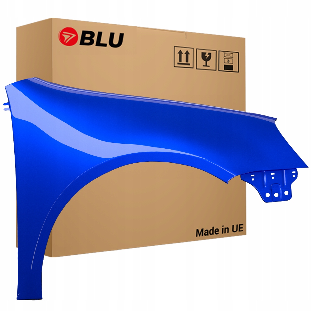 Blu Blatník Vw Golf V 5 LC5J pravý modrý 03-09 přední hatchback pozink