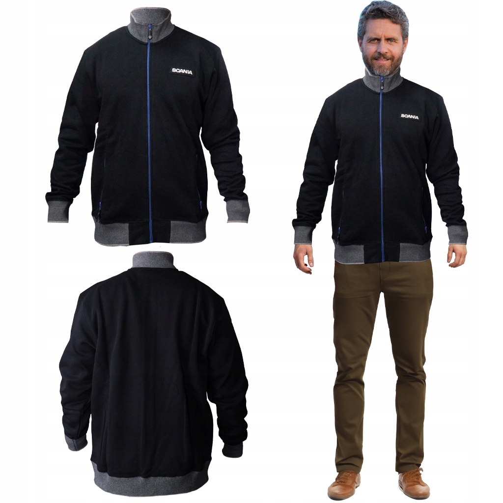Originální Klasická Mikina Scania Alex Zip Print Na Zip Velikost XL