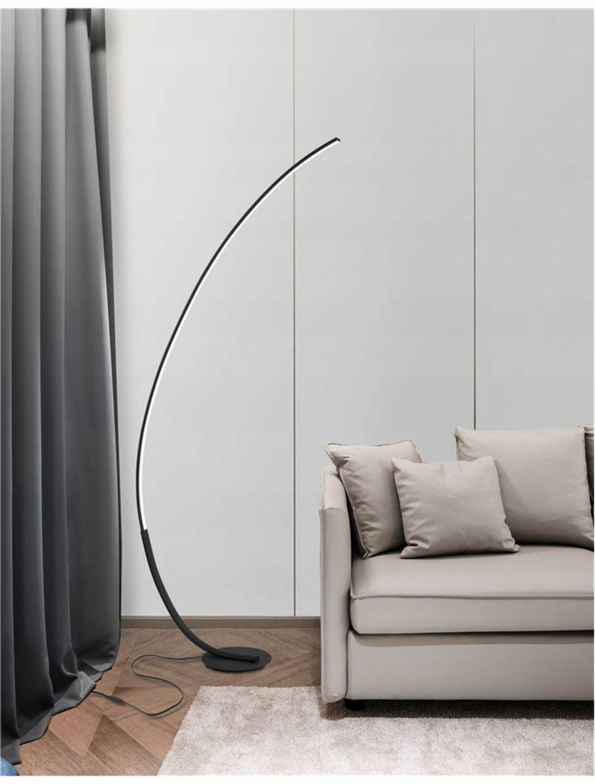 Nova Luce stojaca lampa Premium čierna oceľ hliník a akryl Led 30W 230V 3000