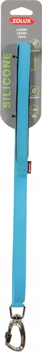 

Zolux Smycz silikonowa - niebieska 1,2m/15mm