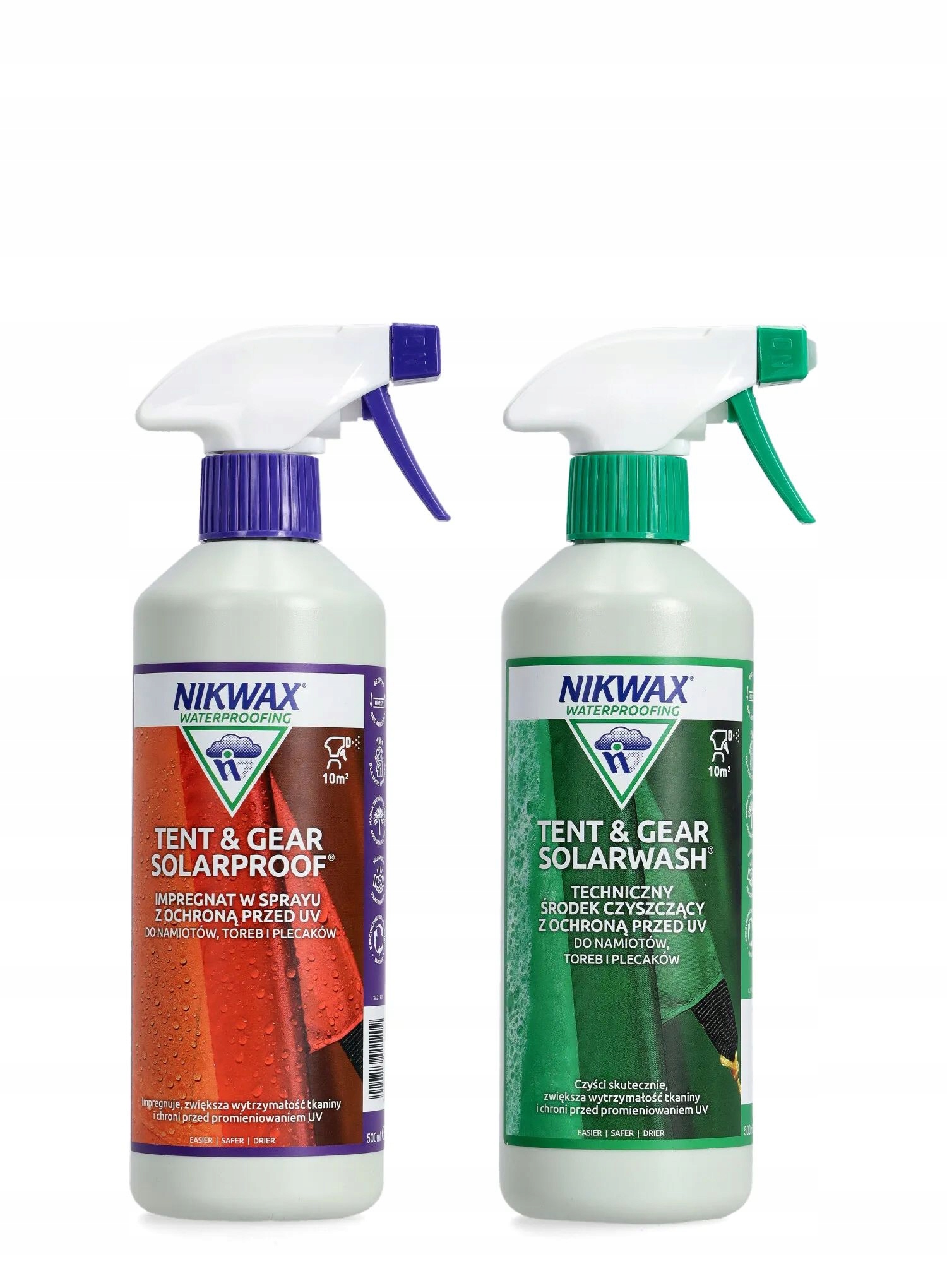 Zestaw Nikwax Tent&Gear SolarWash + SolarProof 2 x 500 ml
