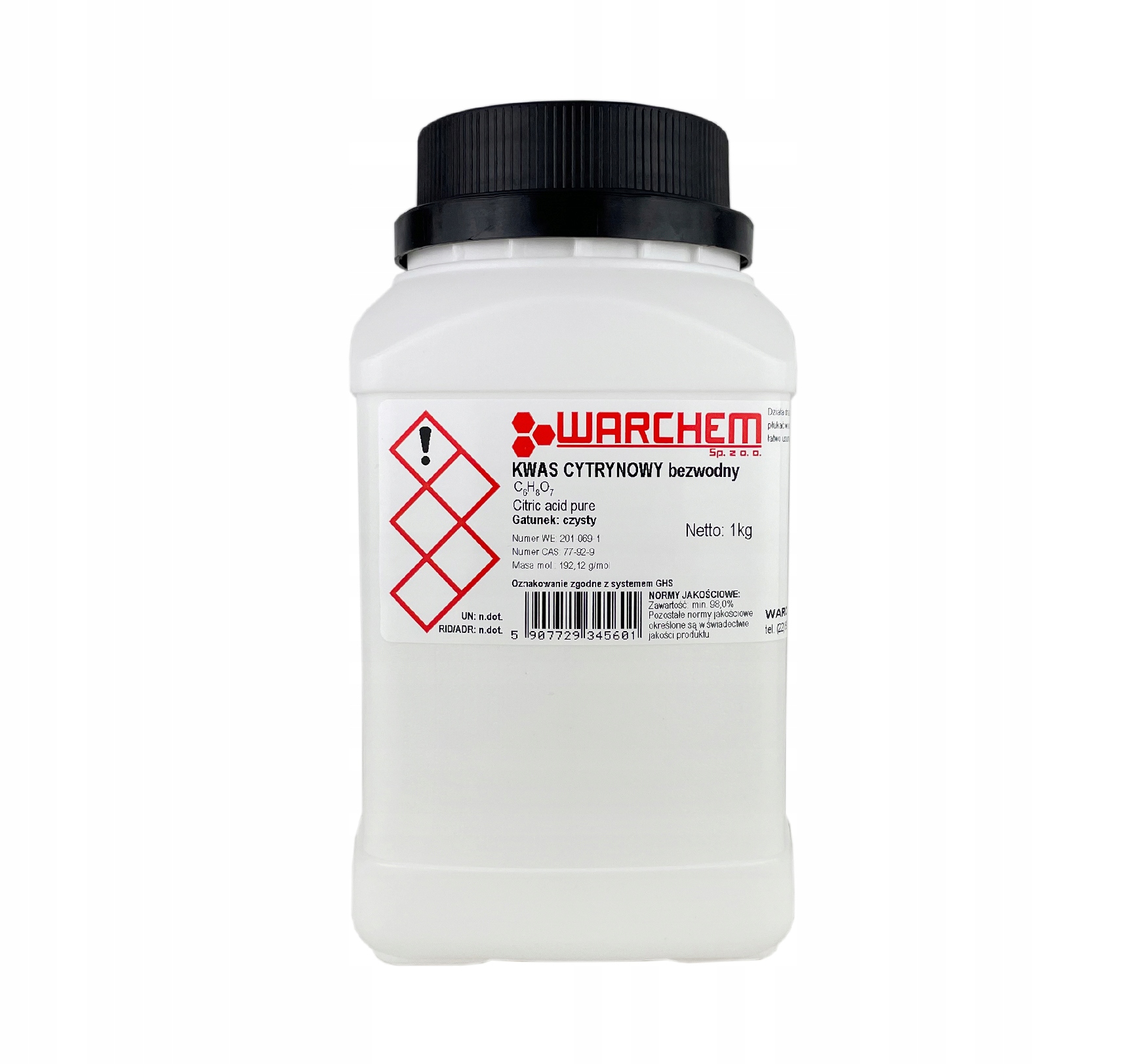 

Kwas Cytrynowy bezwodny czysty 1kg