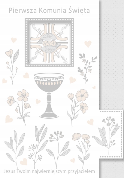 PAMIĄTKA PIERWSZEJ KOMUNII ŚW KARNET B6S_KOM WZ6