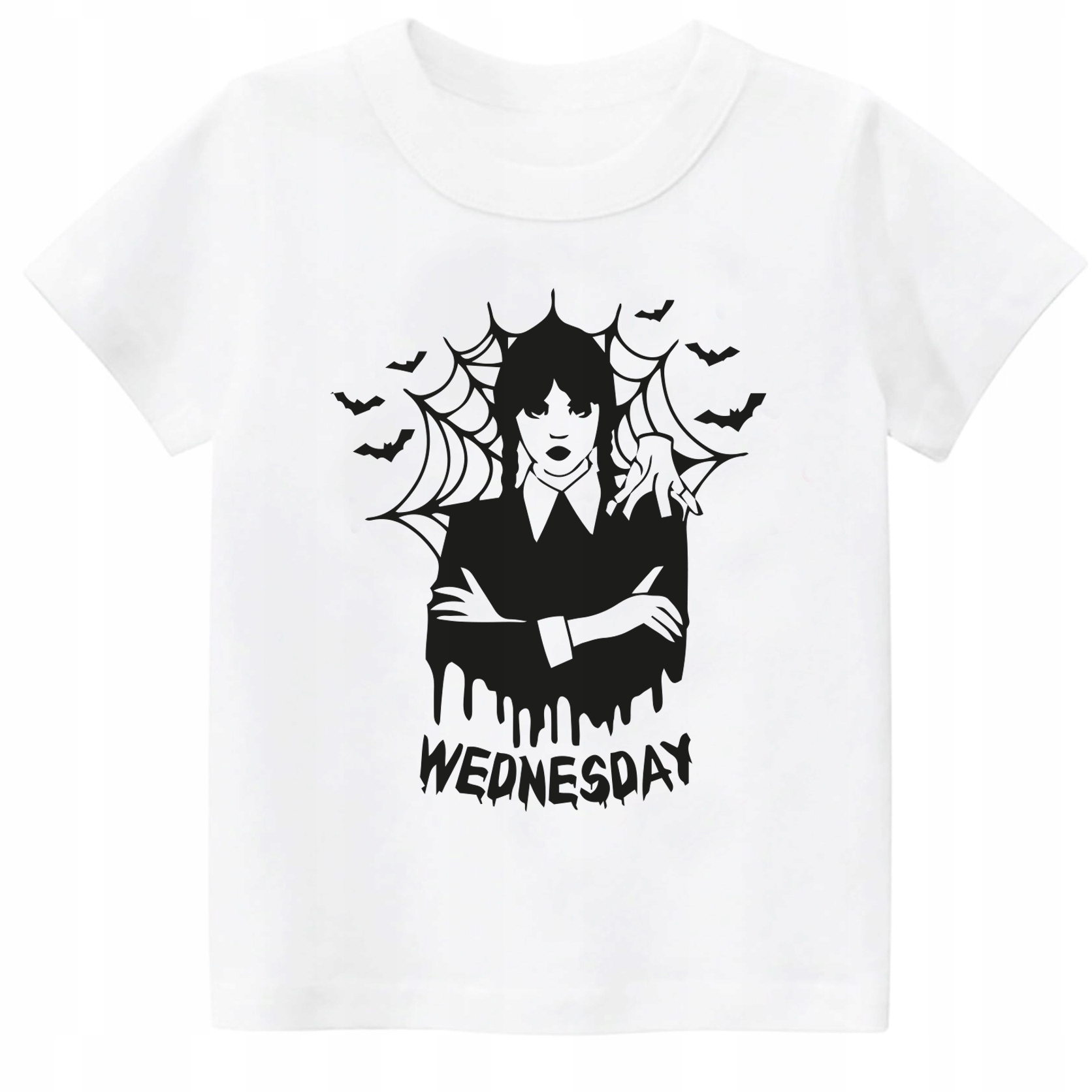 KOSZULKA T-SHIRT WEDNESDAY ADDAMS SERIAL r.104