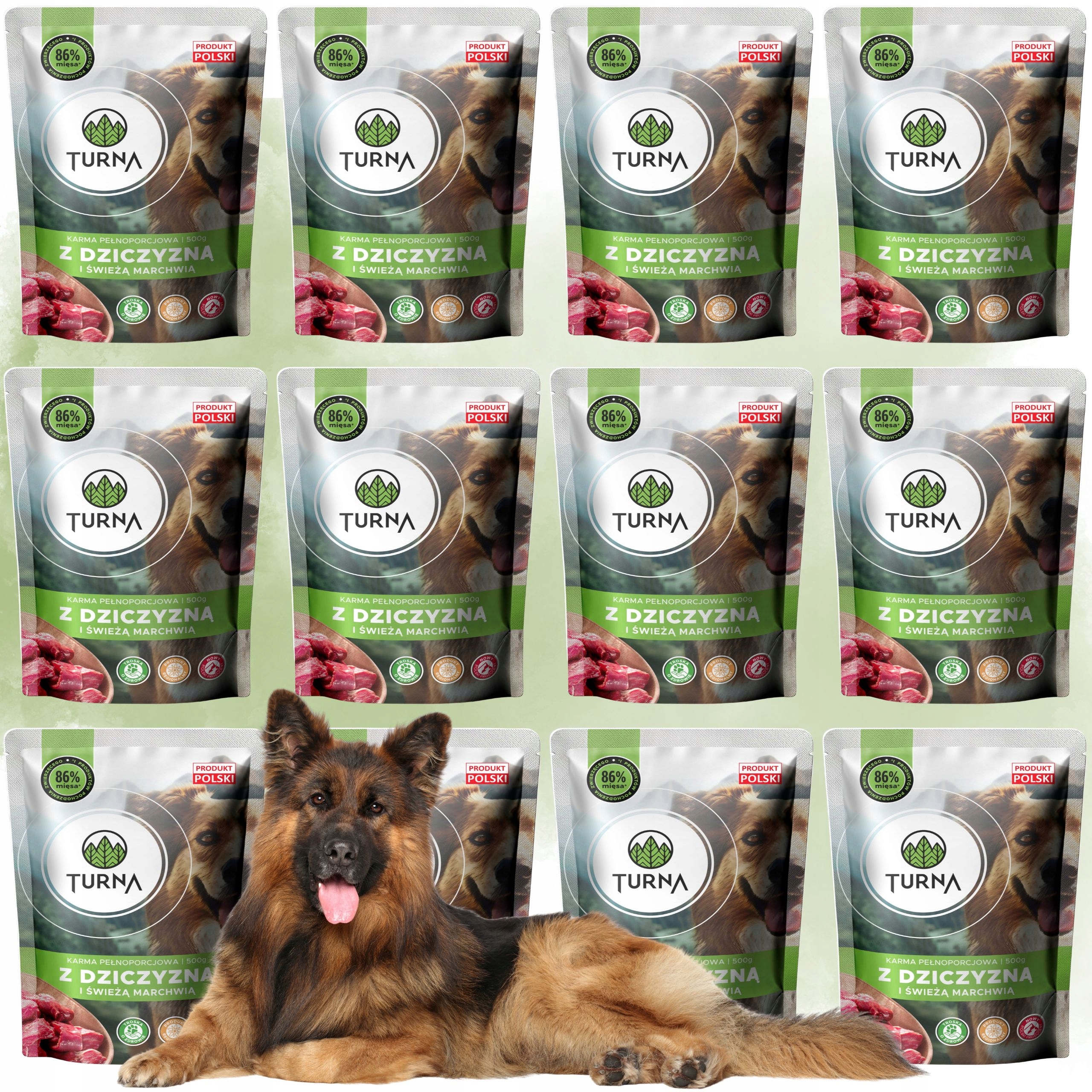 Levně Vlhké krmivo pro psy zvěřina Turna 500 g imunita zdravá kůže srst psů