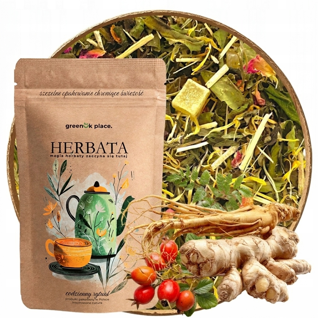 Levně Bílý Čaj Ginseng Zázvor 1000g pai mu tan zázvor imunita
