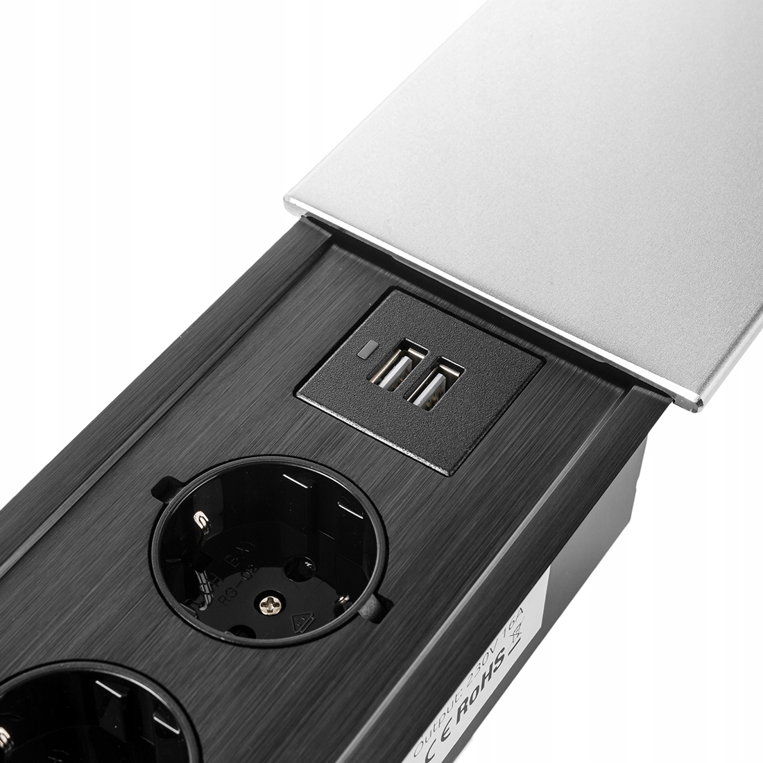 Przesuwane slide gniazdo chowane w blat Spacetronik SPS-S24S V2 COMPACT Marka Spacetronik