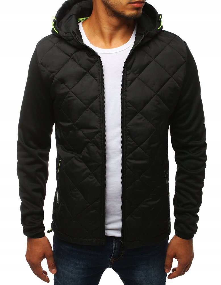 

Męska Kurtka Pikowana Z Kapturem Jesień roz. M