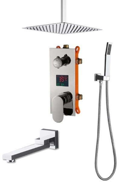 Podomietkový Sprchový Set S Výtokovým Displejom 20 CM