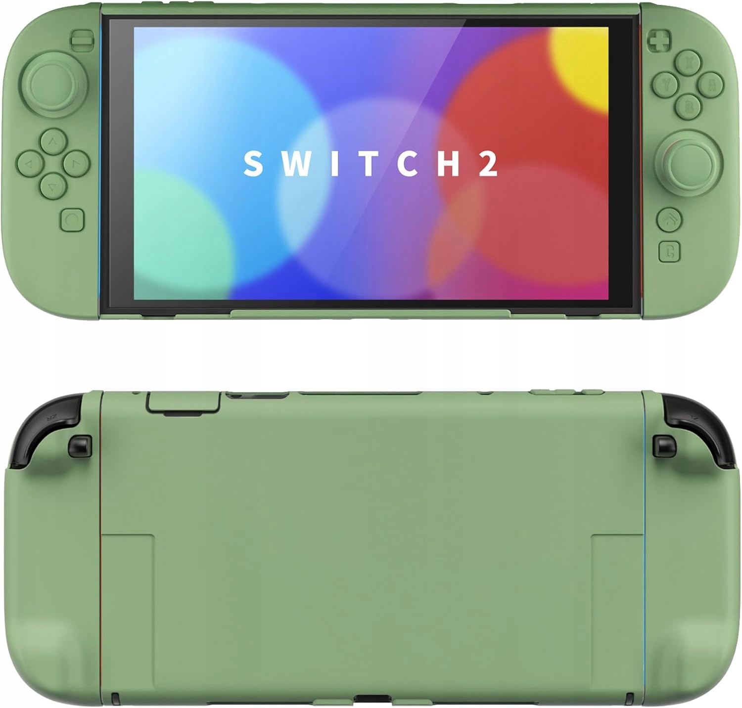ETUI OCHRONNE TWARDE DO NINTENDO SWITCH 2 Z PODSTAWKĄ I UCHWYTEM ZIELONY