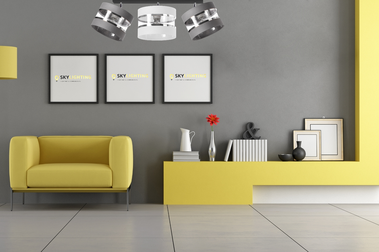 LAMPA SUFITOWA WISZĄCA VIRE 2pł PLAFON E27 LED Długość/wysokość 25 cm