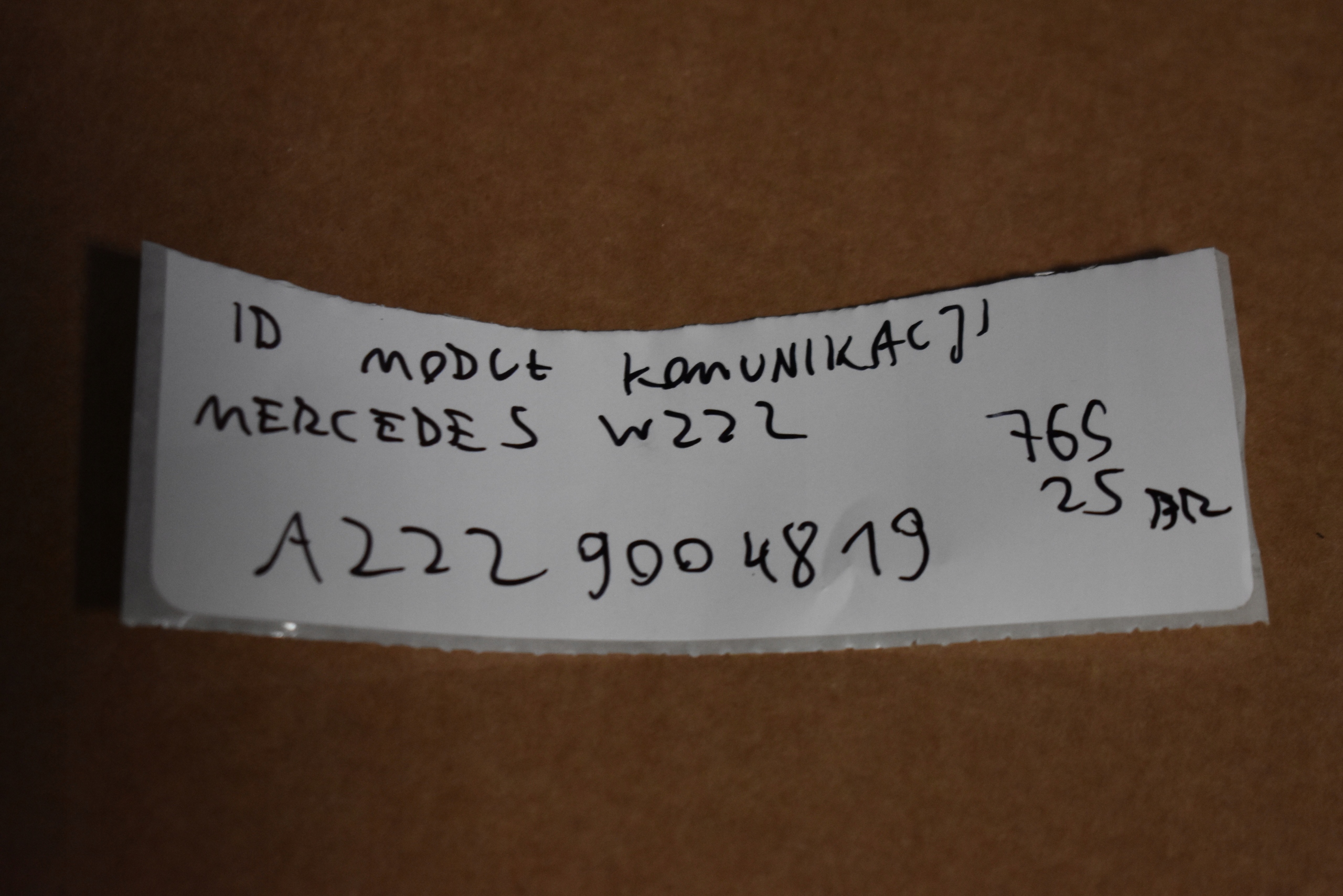 IDEALNY modulo KOMUNIKACJI MERCEDES W222 1 9