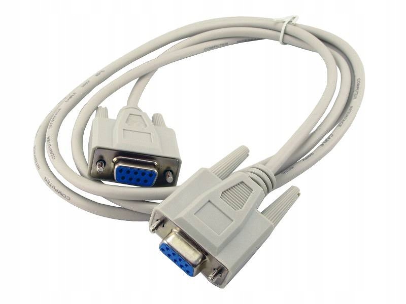 Kabel DB9 1,5 MB F/F Nullmodem null modem KPO2788 Stan opakowania oryginalne