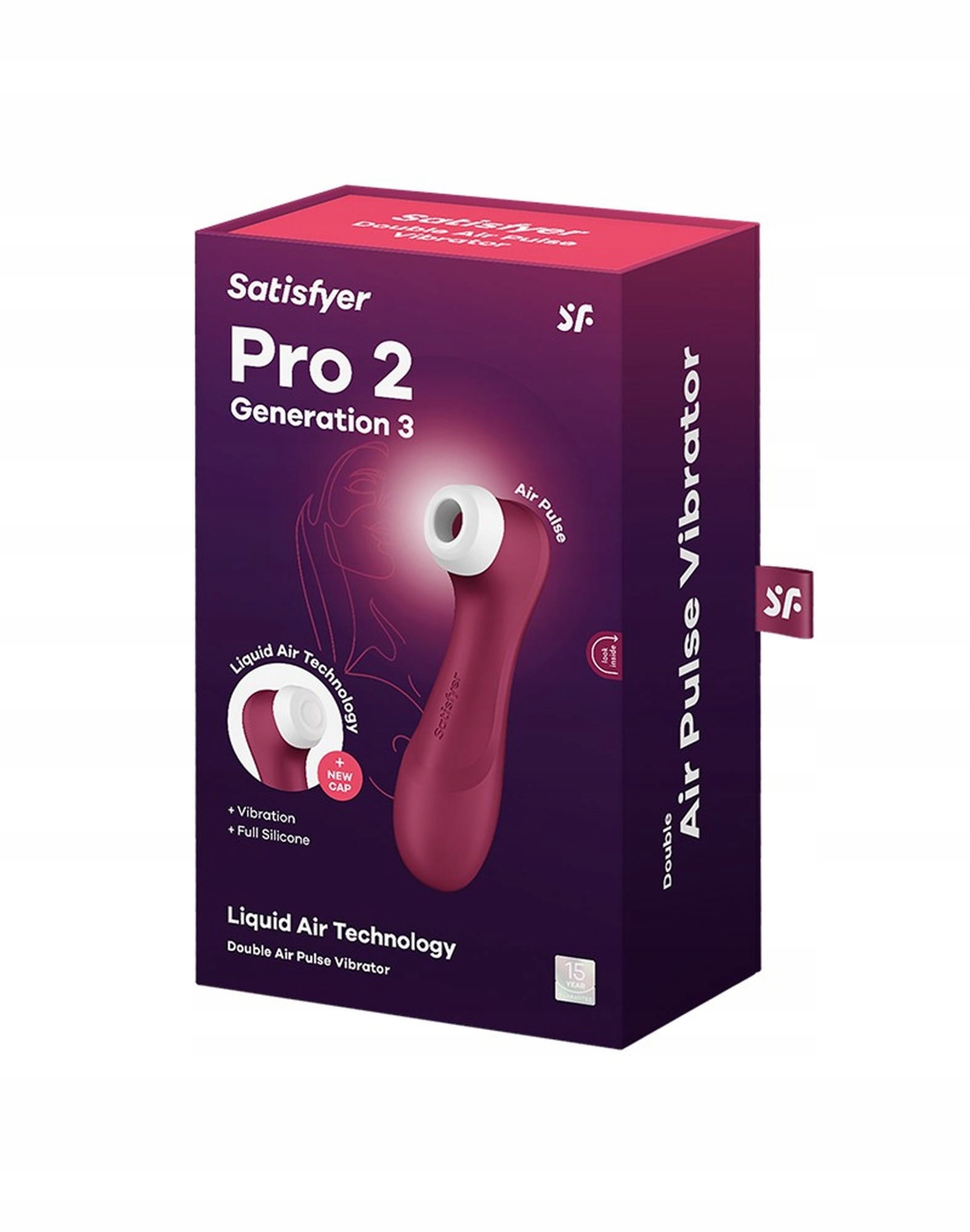 Stymulator łechtaczki Satisfyer Pro 2 Generation 3 Kolor czerwony