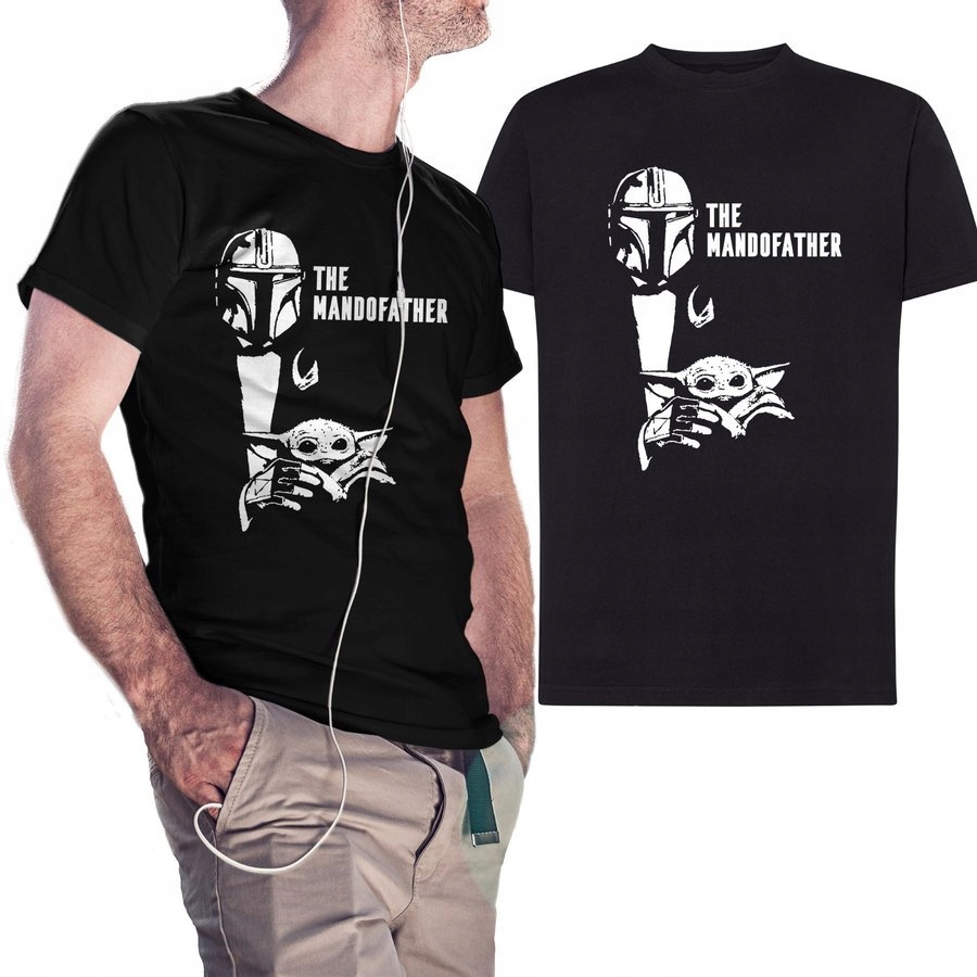 

Koszulka męska Mandalorian The Mandofather L