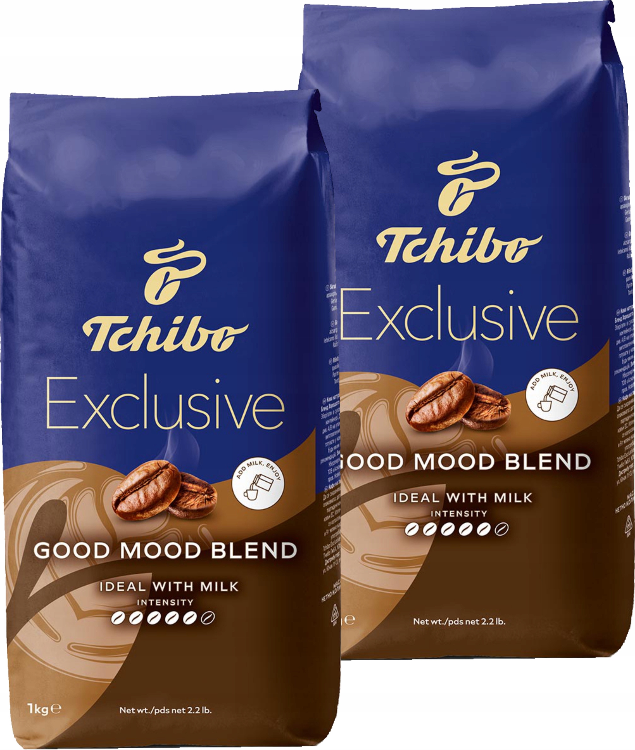 Levně Tchibo Exclusive Káva zrna pro dobrou náladu 2 x 1 kg