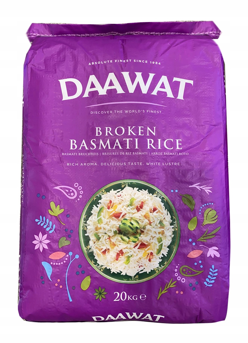 Rýže basmati lámaná Broken Basmati Rice Daawat 20 kg