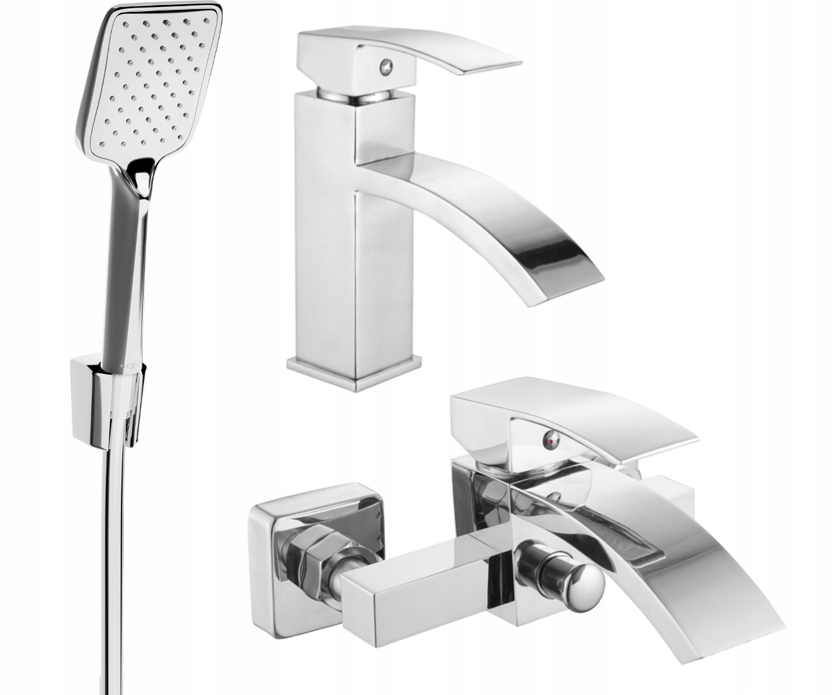 Mexen Libra R62: Chromová vanová souprava, mosaz, 150cm hadice