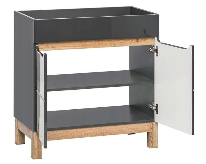 Szafka pod umywalkę 80 cm BALI GRAFIT 821 stojąca EAN (GTIN) 5907611647592