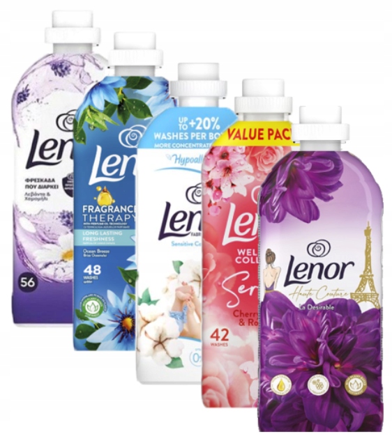 Lenor 1.2L Płyn do płukania 1200ml zestaw 5 szt