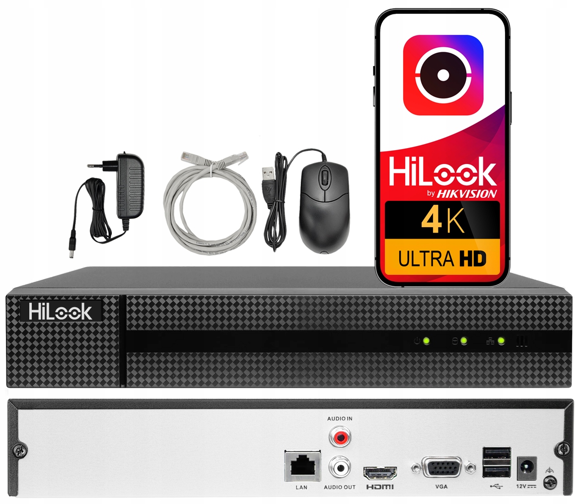 Ip rekordér 4ch až 8Mpx HiLook Hikvision NVR-104MH-C Aplikácia Náhľad