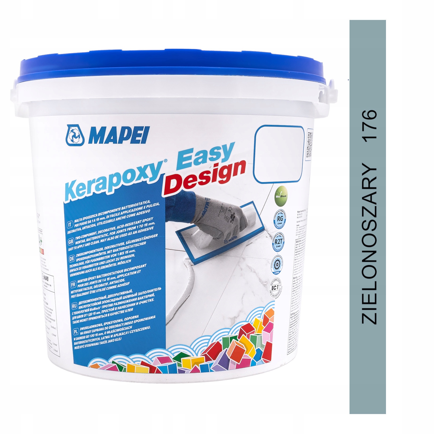 Epoxidová škárovacia hmota Mapei Kerapoxy Easy Design 3 kg farba 176 zelenošedá
