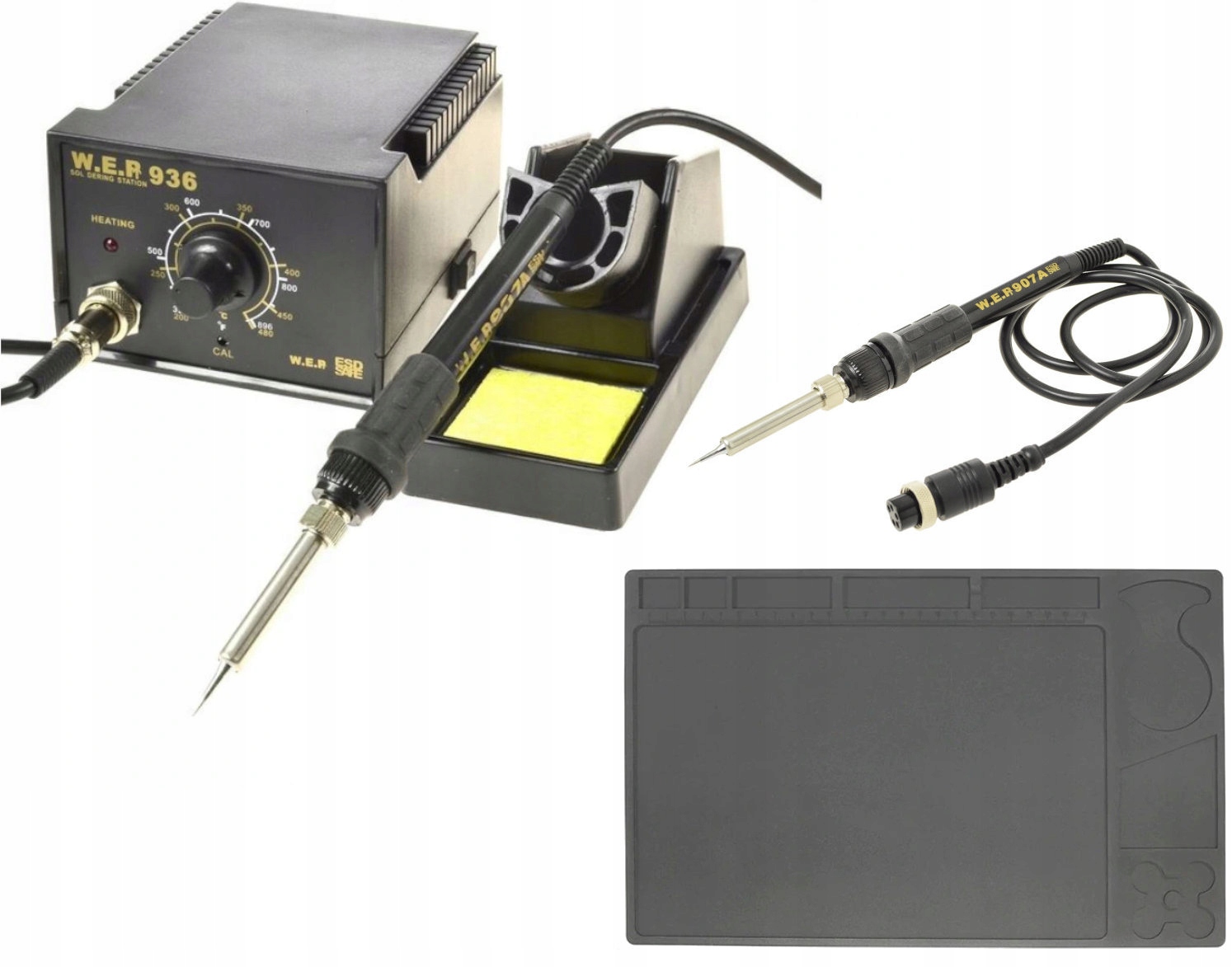 

Stacja Lutownicza Wep 936 +mata Kolba 907A