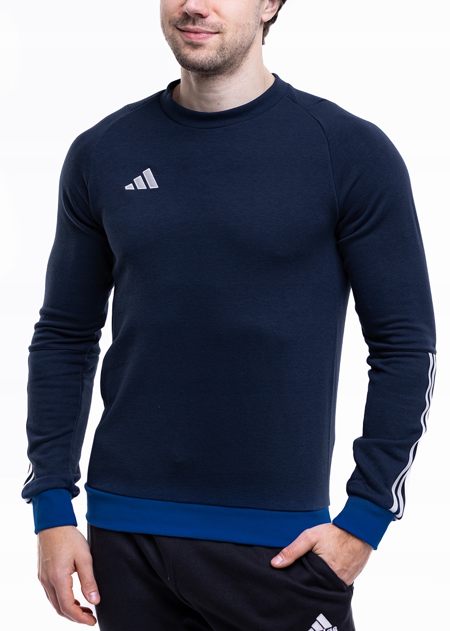 Pánská Mikina adidas Tiro 23 Bez Kapuce Crew Sportovní tepláková souprava Tmavě modrá 2XL