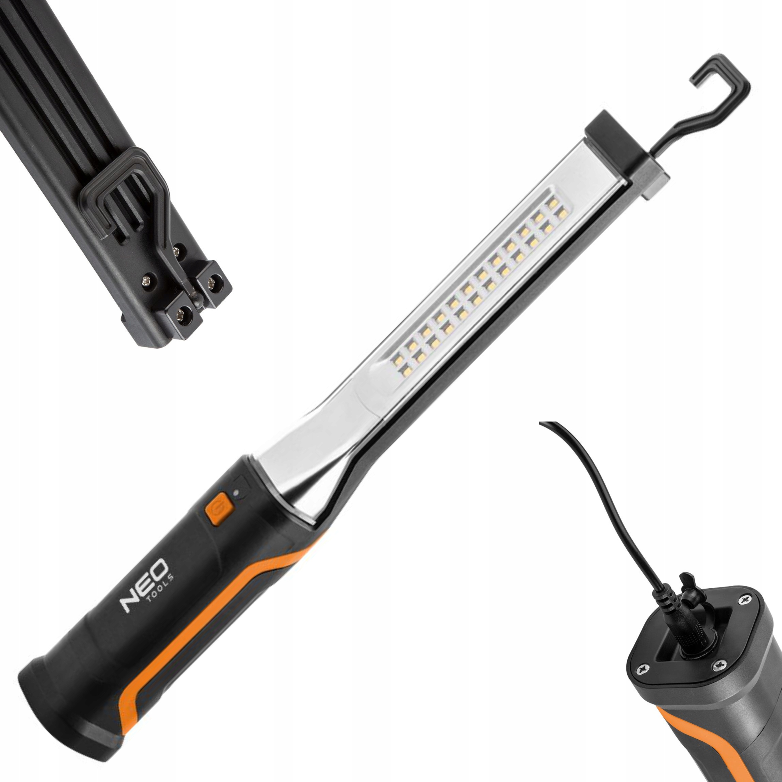 NEO LAMPA WARSZTATOWA AKUMULATOROWA USB 600 LM DIODY SMD LED HACZYK 99-043