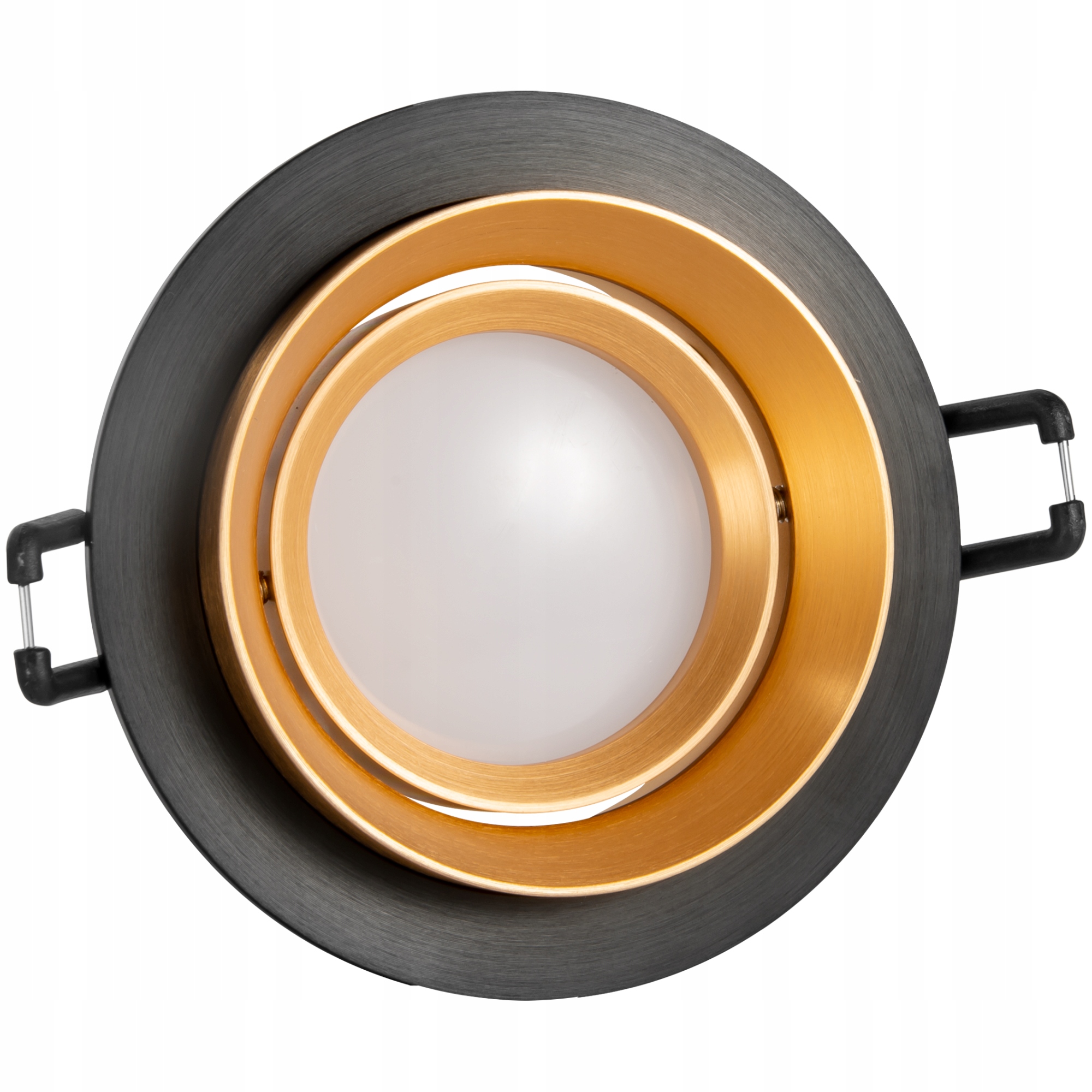 OPRAWA WPUSZCZANA HALOGENOWA RUCHOMA OKRĄGŁA SPOT LED CZARNA/ZŁOTA EAN (GTIN) 5901508321978