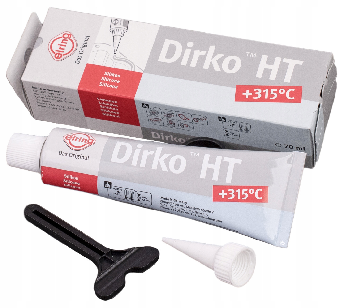 

Masa uszczelniająca szara Dirko Elring Silikon Ht