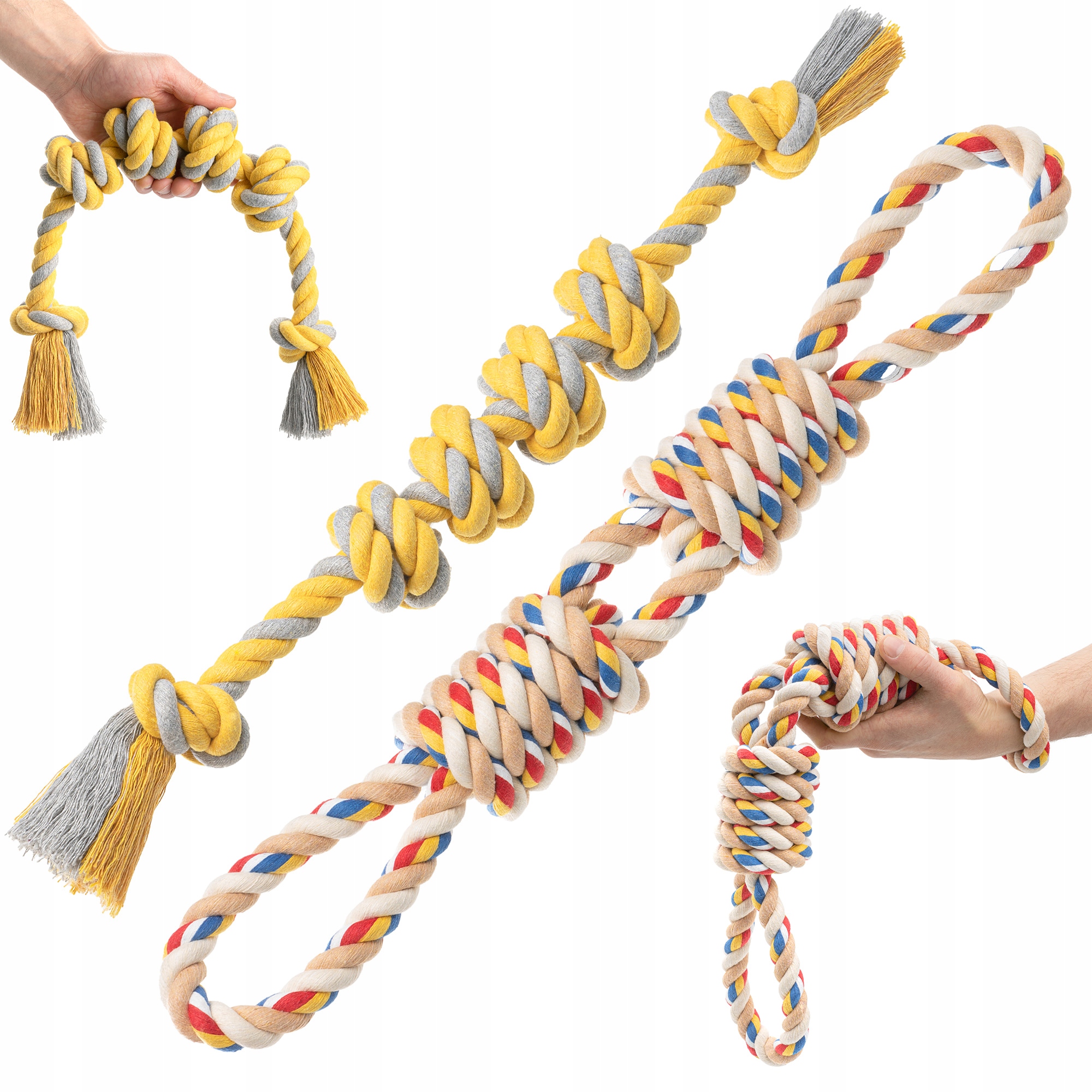 

Mocny Szarpak Sznur Duża Zabawka Psa Zestaw 2szt