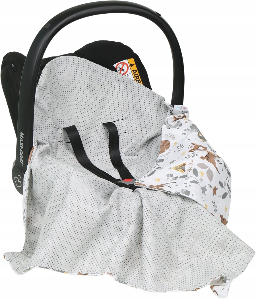 

Babymam Muślinowy Otulacz Kocyk Nosidełka Fotelika