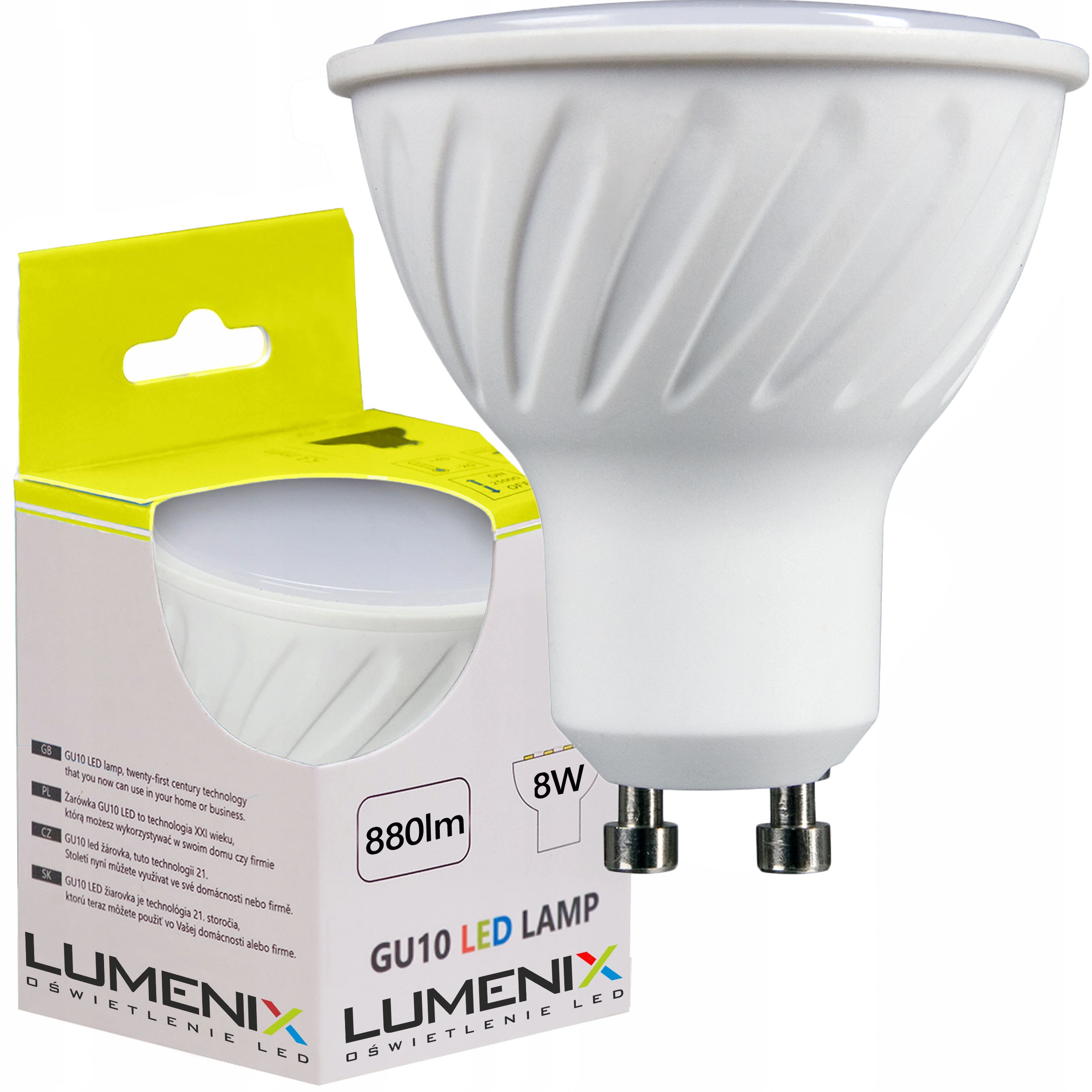 

Żarówka Led GU10 750lm 8W CCD Ciepła