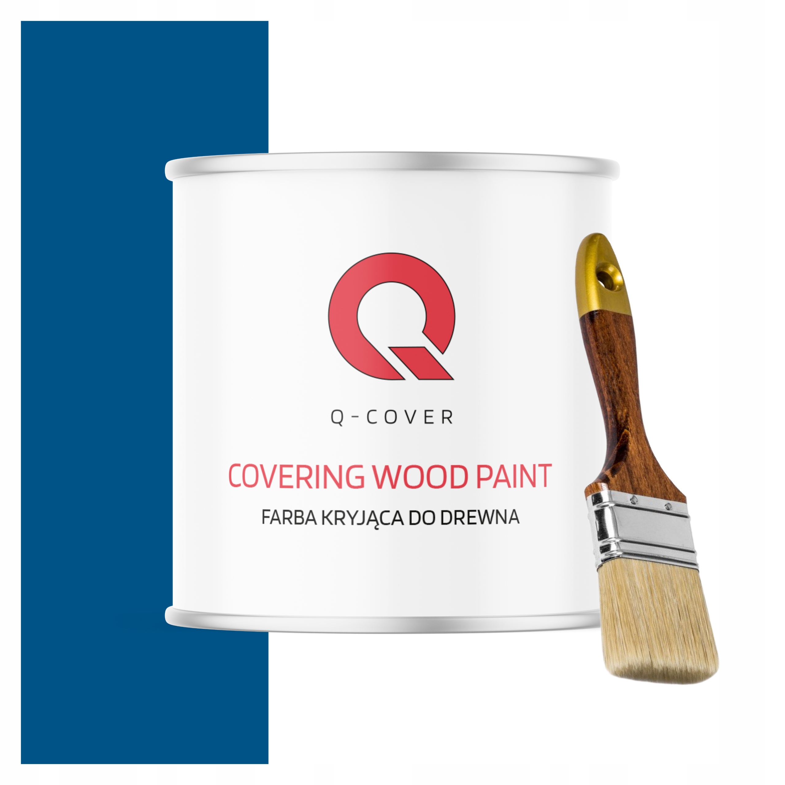 Krycí Barva na renovované dřevo 2.5 l, polomatná, barva modrá Uv štětec