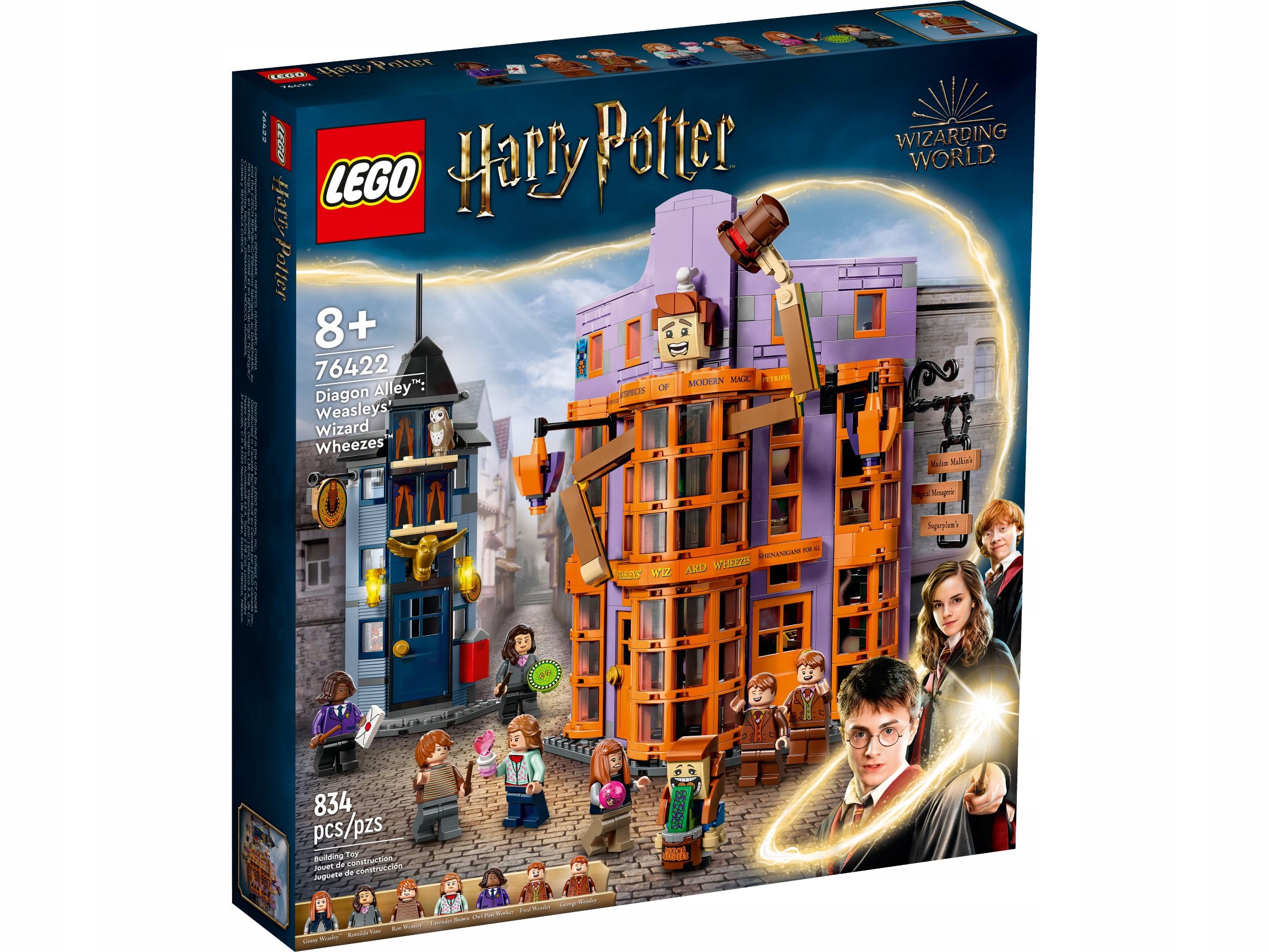 Klocki Lego Harry Potter Ulica Pokątna: Magiczne dowcipy Weasleyów 76422