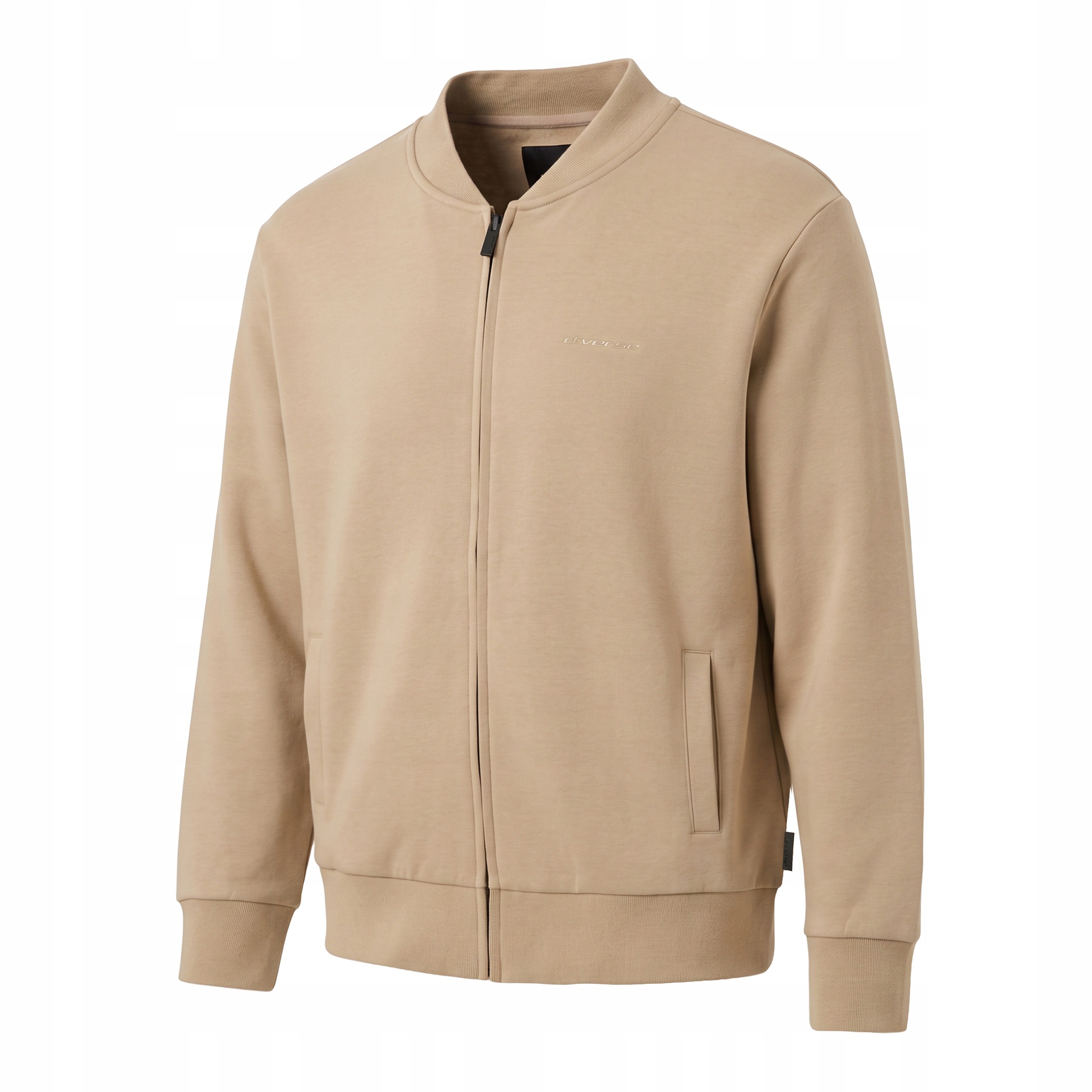 Bluza męska rozpinana bez kaptura Diverse Basebomber S264 Beż L
