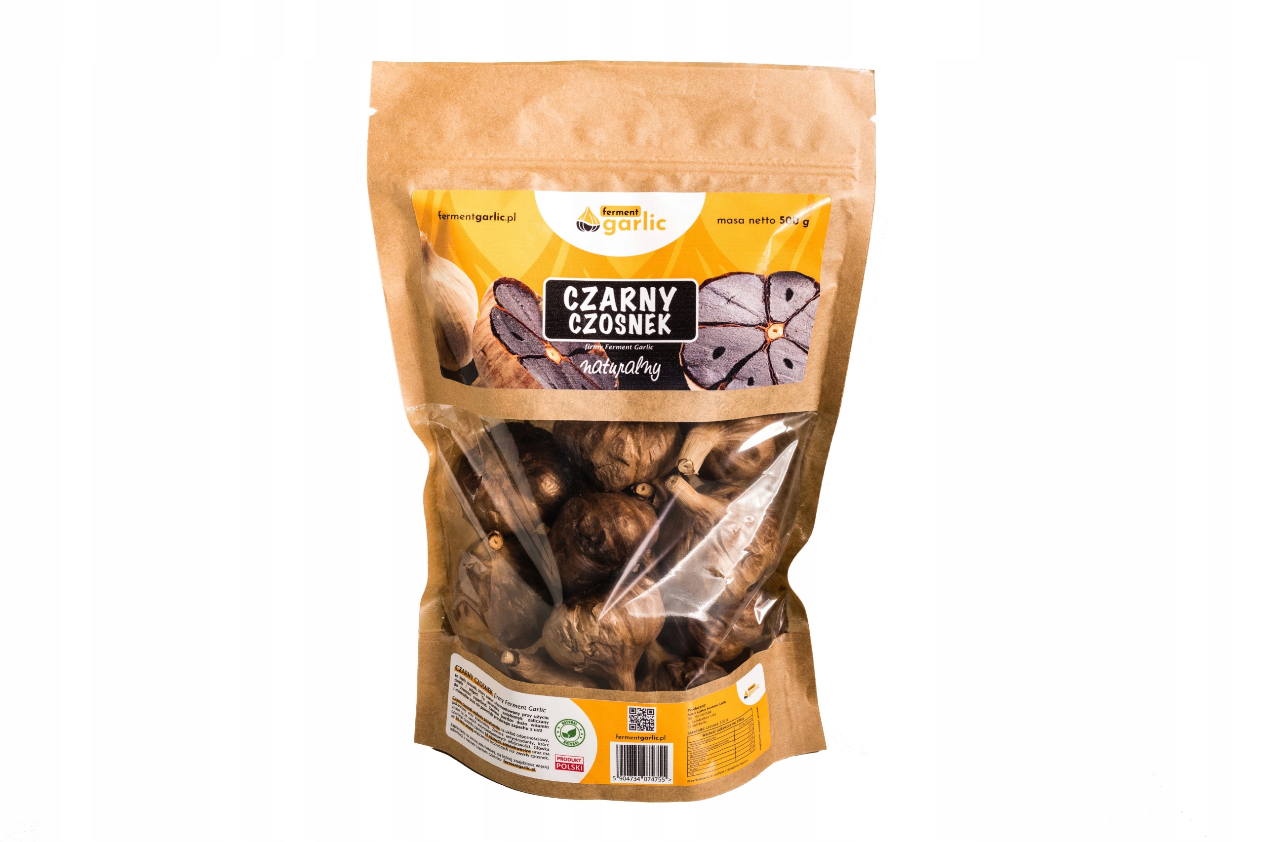 Levně Černý Česnek 500g Ferment Garlic Hlavičky Přírodní Fermentovaný