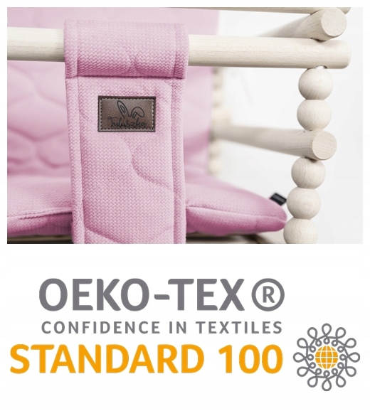 Huśtawka Drewniana Do Pokoju 3w1 Brudny Róż 170cm PREZENT Wiek dziecka 9 m +