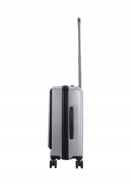 Walizka mała kabinowa Discovery PATROL srebrna Kolor srebrny