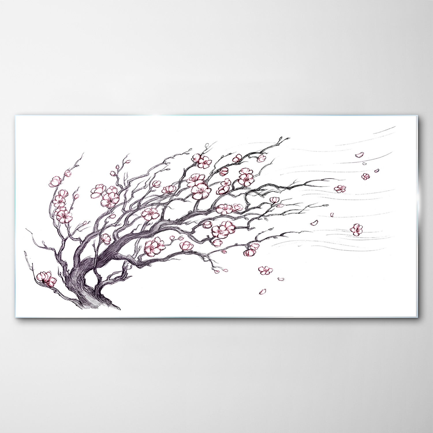 

Obraz Szklany Dekor Japonia Wiśnie Drzewa 120x60