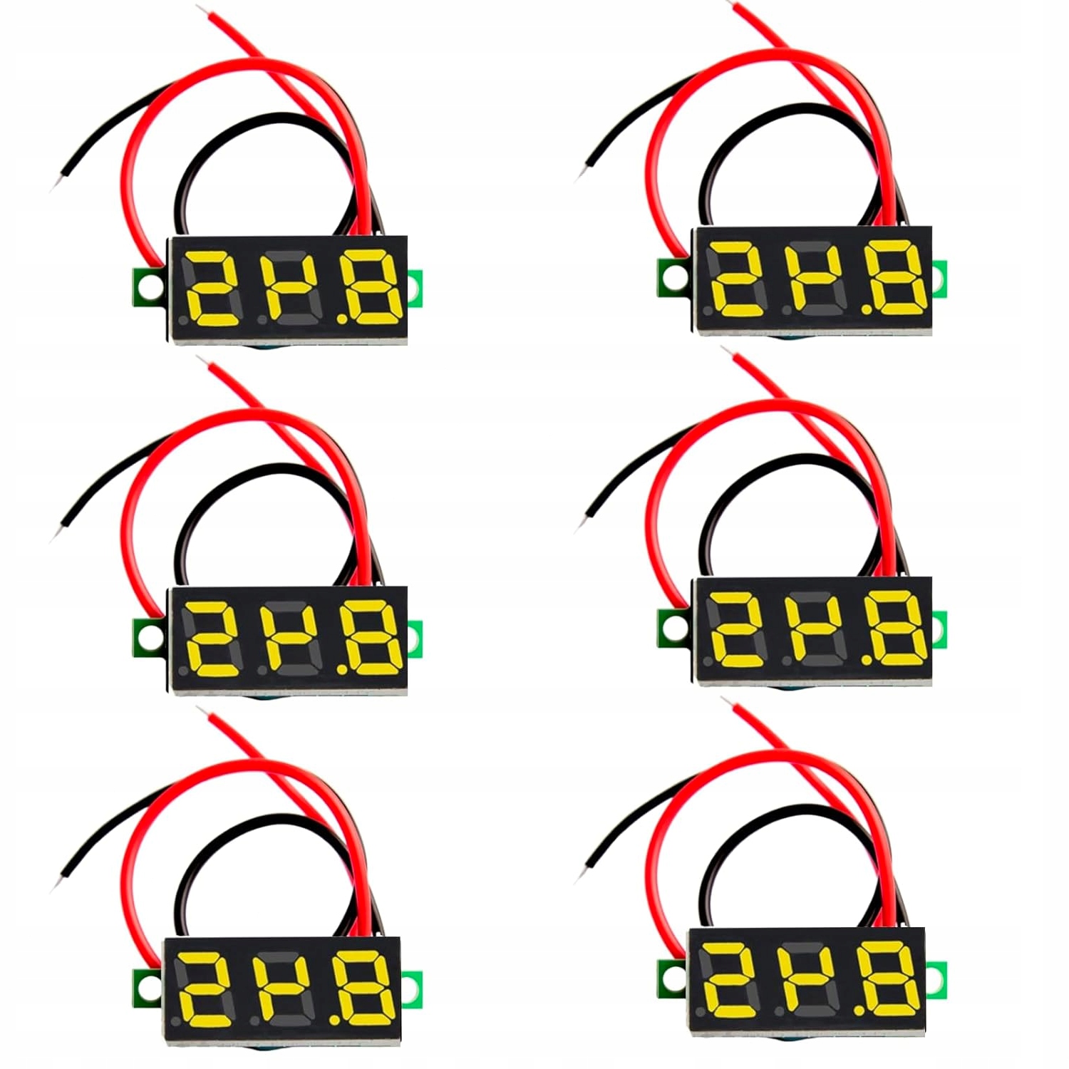 CYFROWY WOLTOMIERZ DC 0,28 DO 40 V MONITOR NAPIĘCIA ŻÓŁTY LED