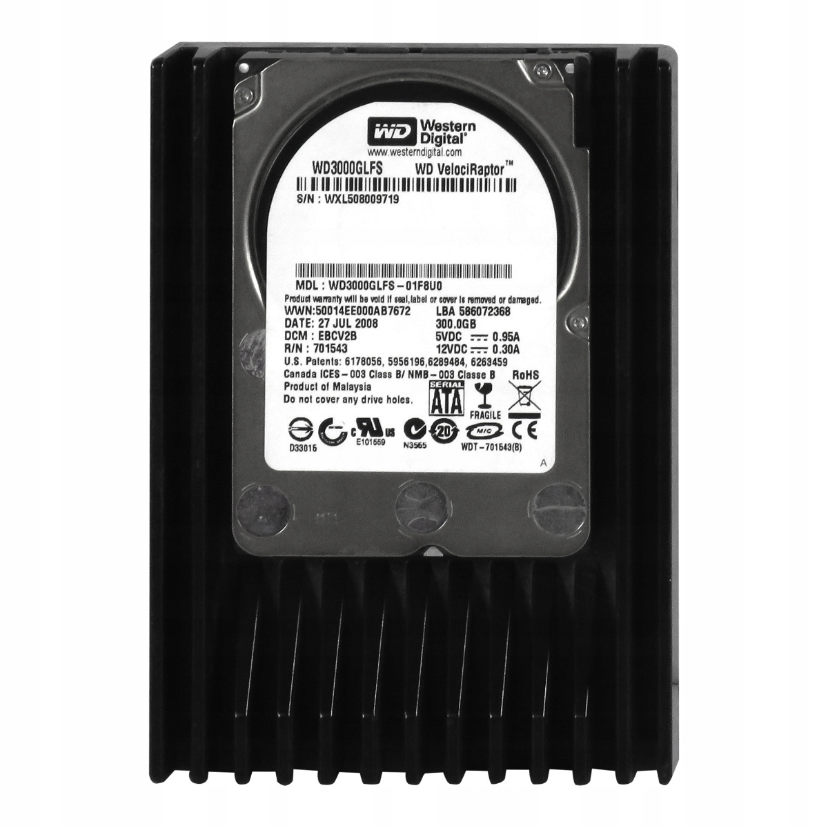 Wd Velociraptor 300GB 10K 16MB Sata II 3.5'' WD3000GLFS