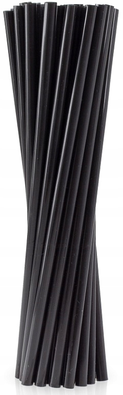 

Słomki Rurki Plastikowe Proste Czarne 50 szt.