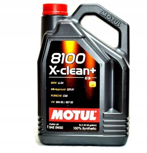 Olej silnikowy Motul 5W-30 8100 X-Clean+ C3 5L